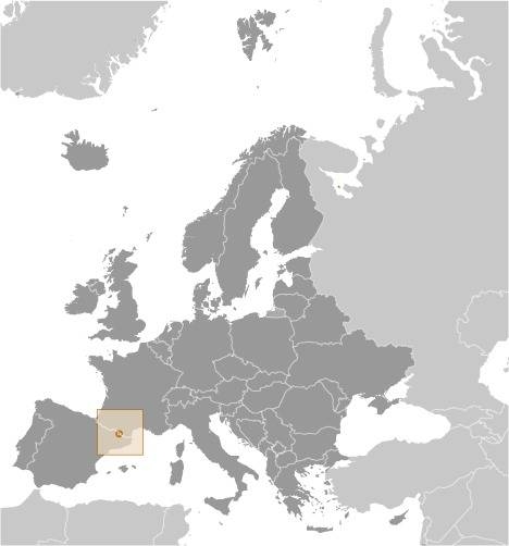 Andorra Locator Map
