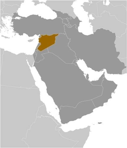 Syria Locator Map